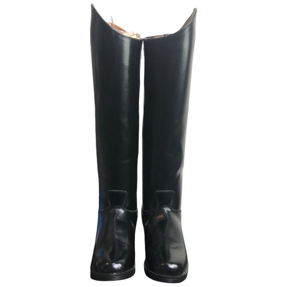 Hispar Horse‎ Riding Equestrian Boots Womens 8.5 Black Leather Slim Calf NWB